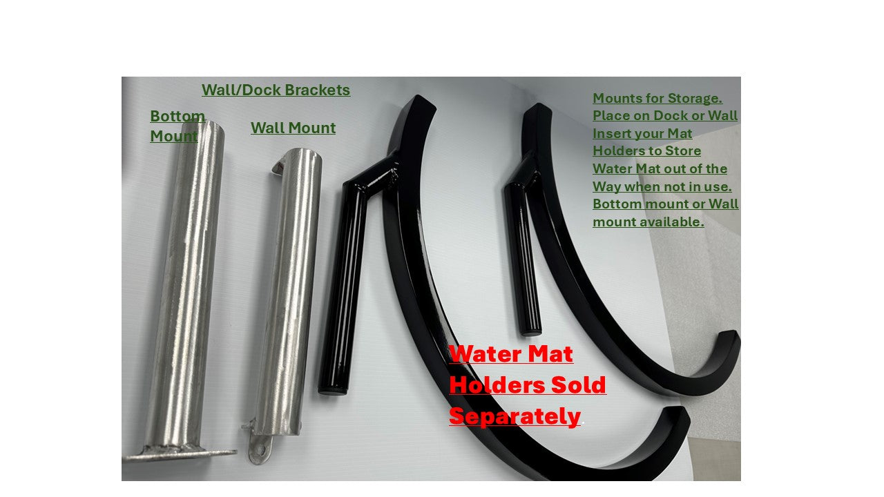 Wall/Dock Brackets/Mounts for Storage of Floating Water Mat using Storage Rack Soultion System Sold by The Barn of all Trades (The BOAT)