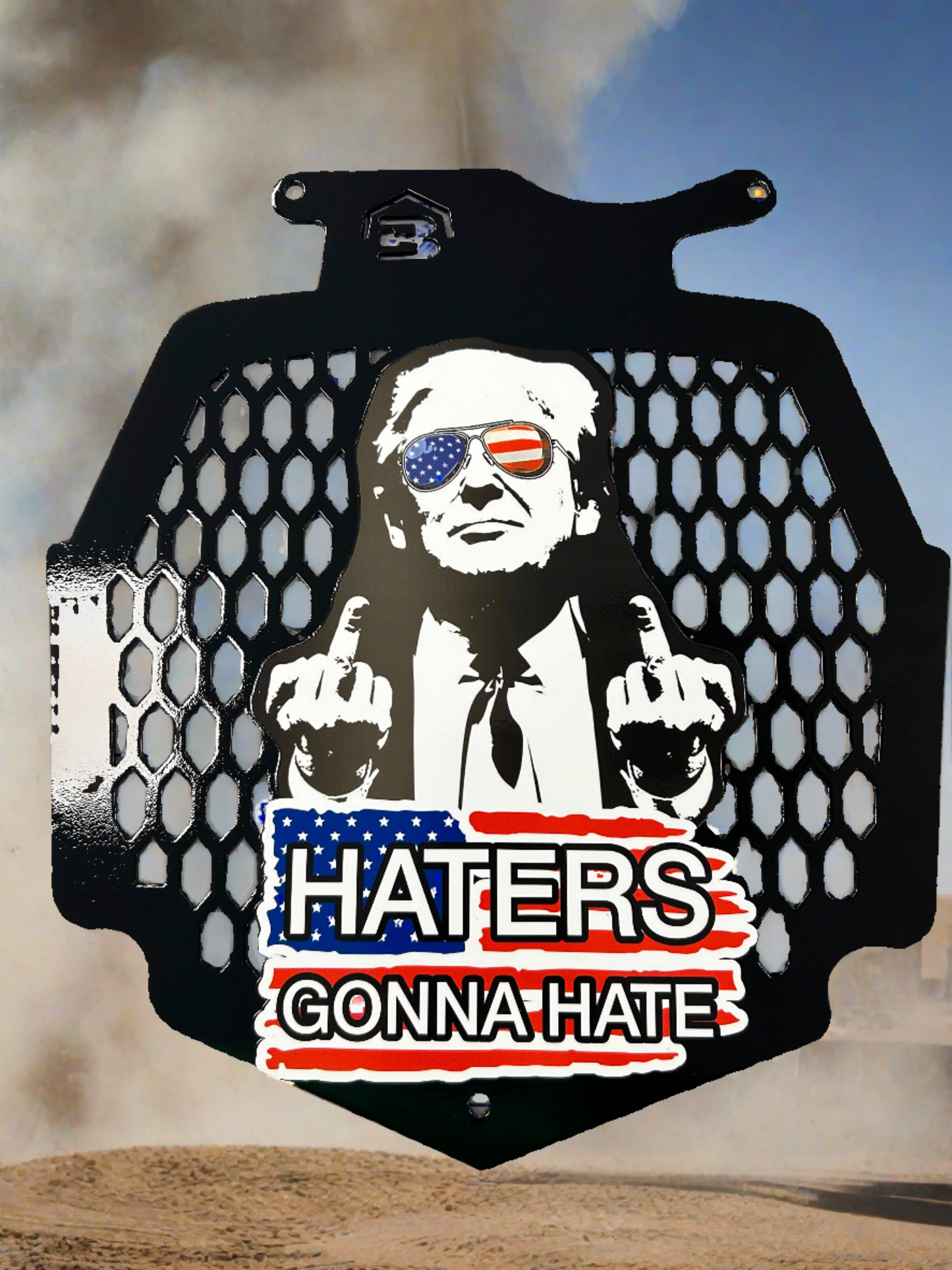 Haters Gonna Hate Radiator cover fits Can Am Outlander Max XMR 450 570 650 850 1000 - Your Color Choices