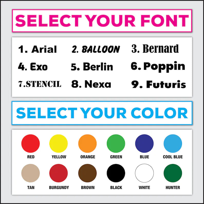 Business Decal, Truck/Vehicle, Company Name Decal, Company Number Sticker