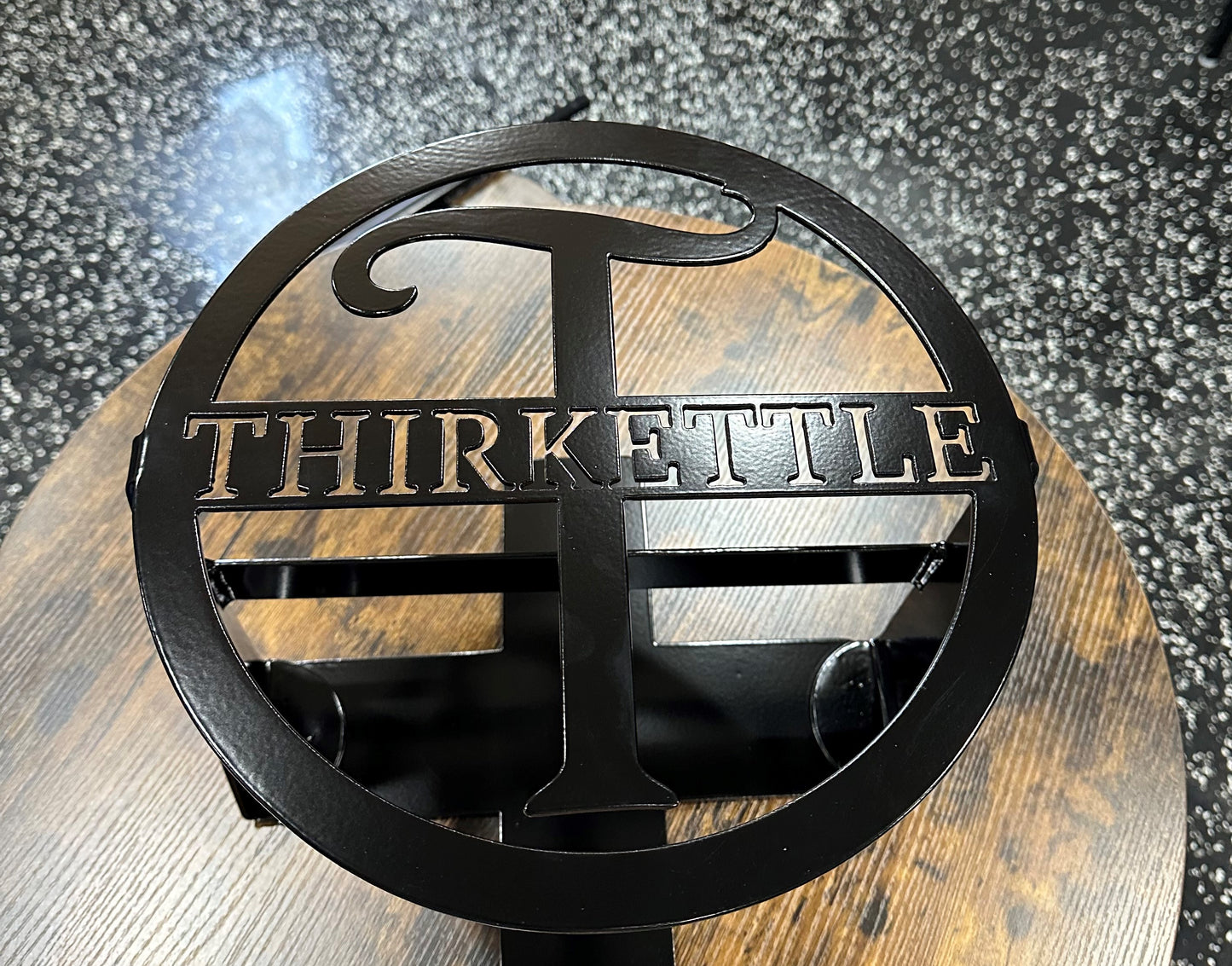 Custom Water Hose Holder-Choose Your Initial/Text/Color- Wall or Post Mount