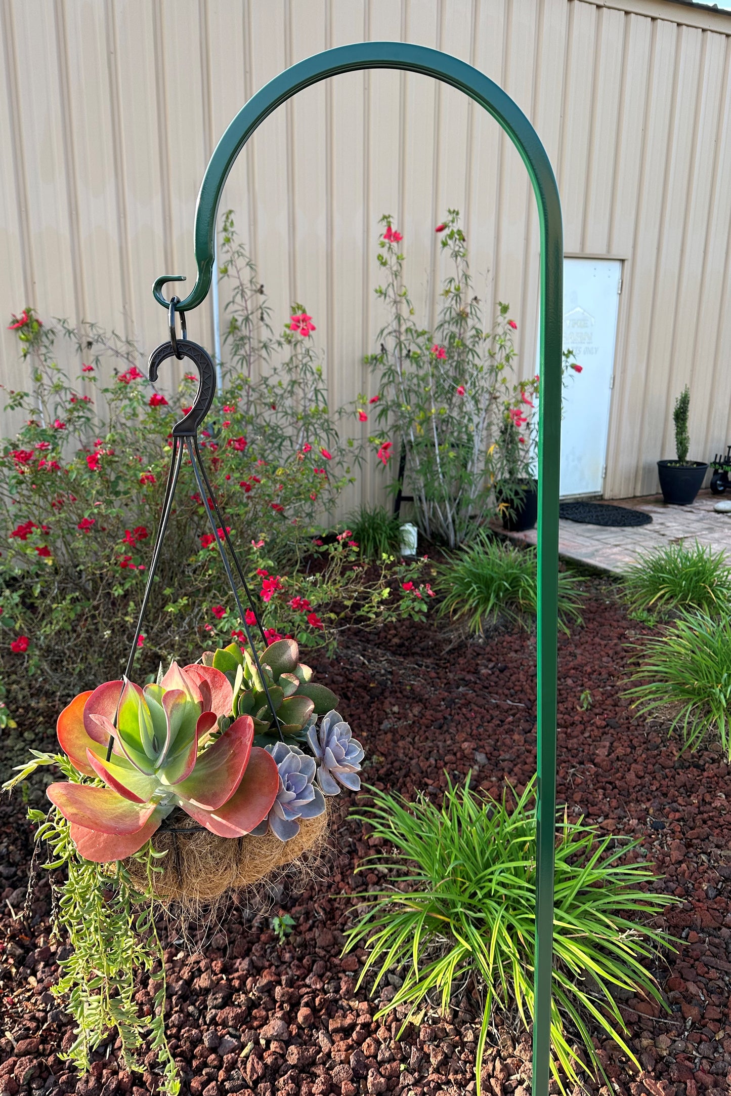 Shepherd Hook Metal Very Sturdy- Your color choice-Four display options