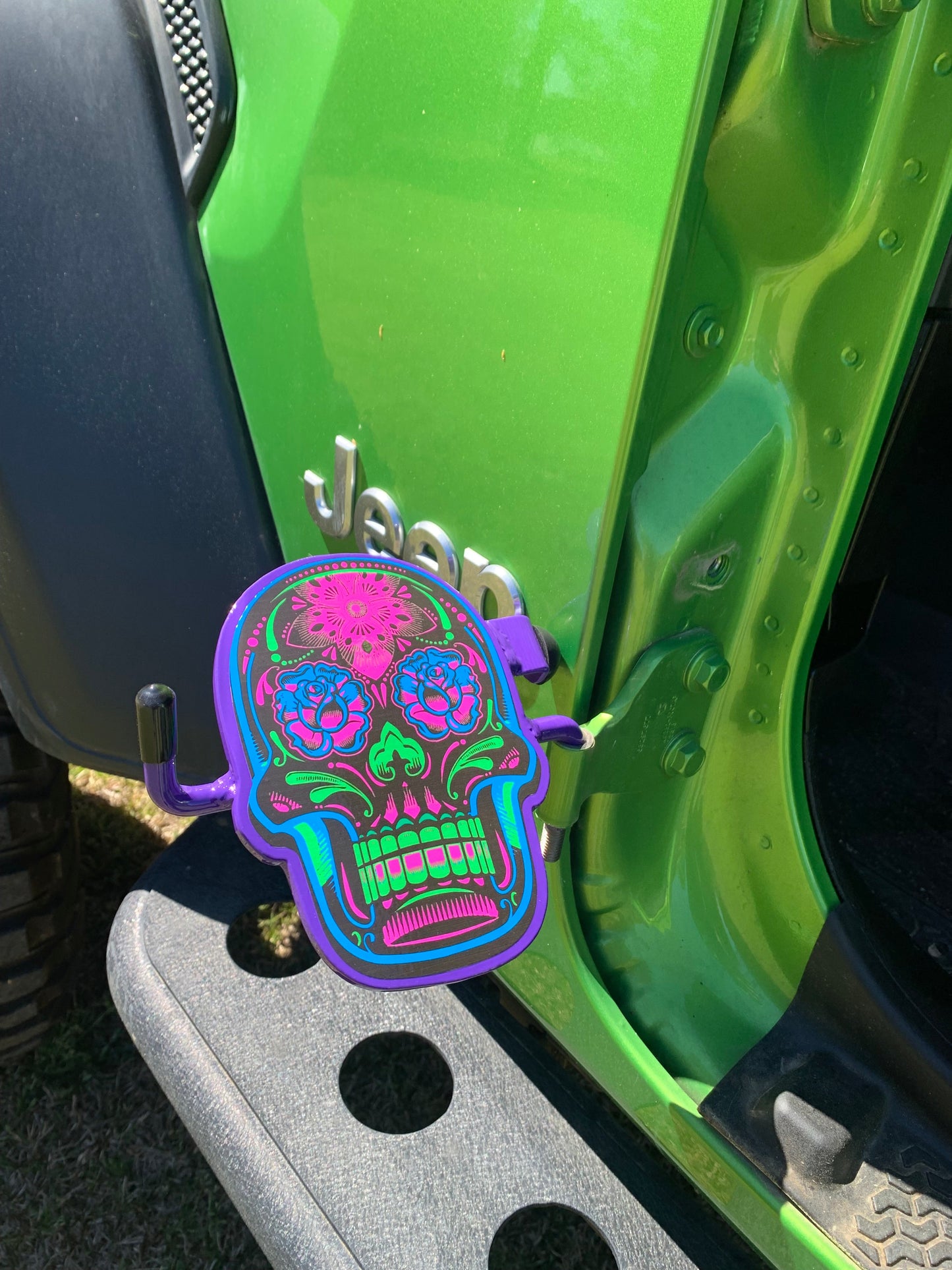Create Your CUSTOM Foot Pegs and Hitch Cover SET -Your color choice-Your design choice