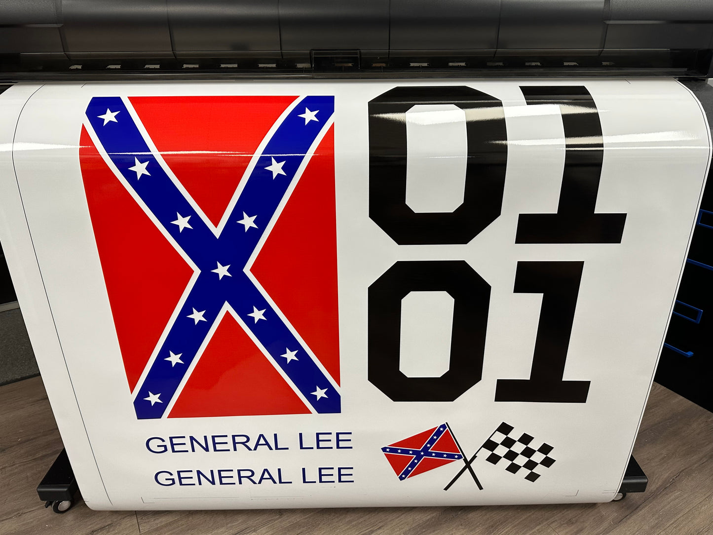 Dukes of Hazzard Decal Set of (2) 01 General Lee Door Decal Laminated Commercial Grade Vinyl