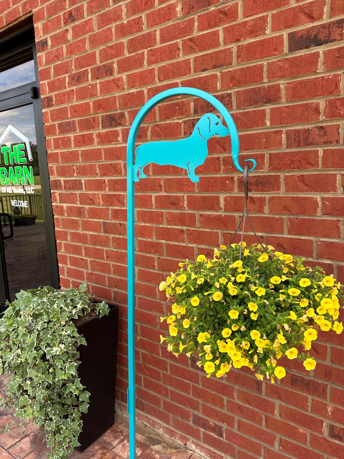 Dachshund Shepherd Hook- Your Color Choice (Powder Coated Finish- Choose from Four Display Options- With or without Name/Text