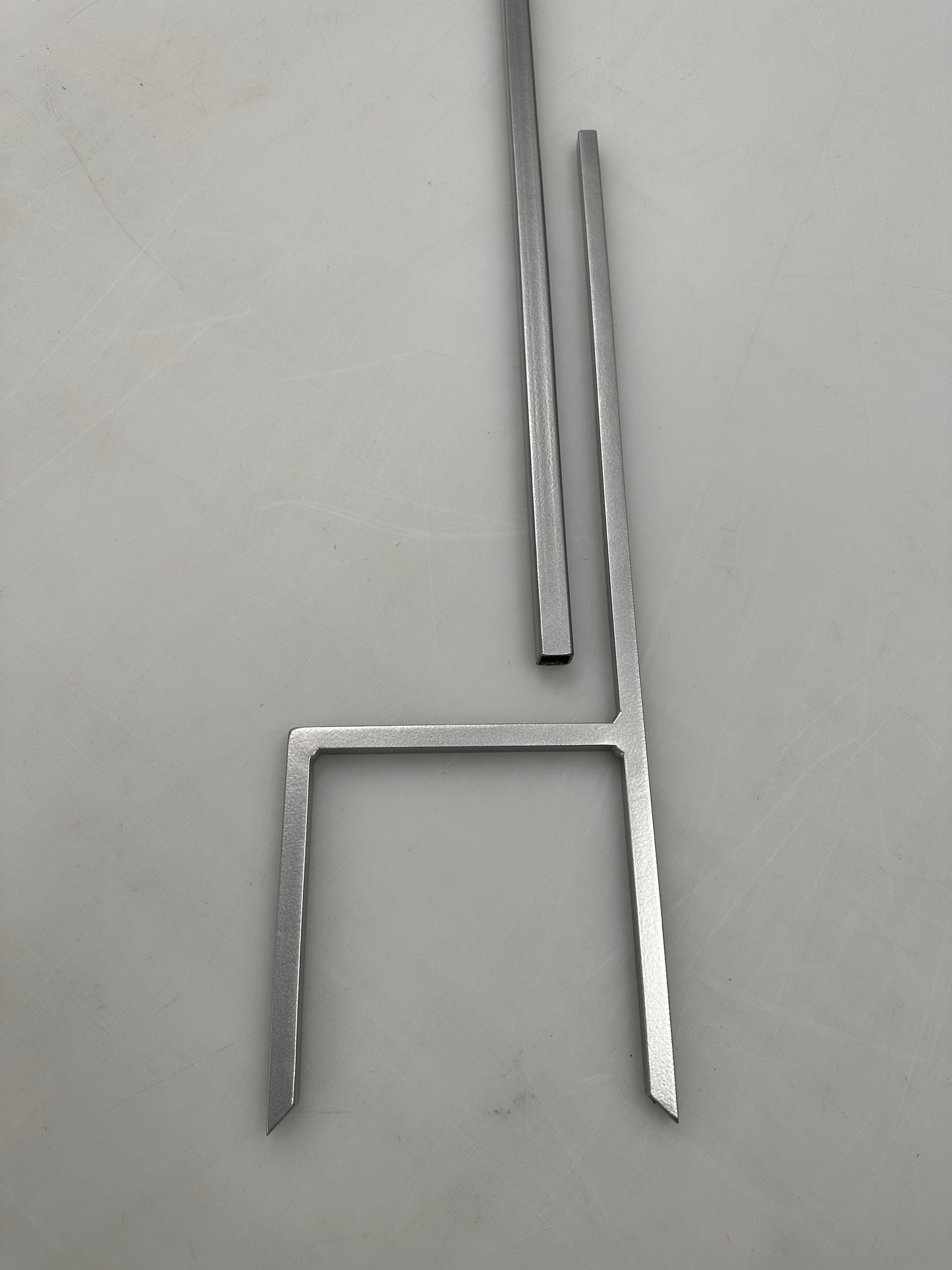 Double Garden Flag Holder Very Sturdy- Your Powder coated color Choice- Your topper choice-Your display choice