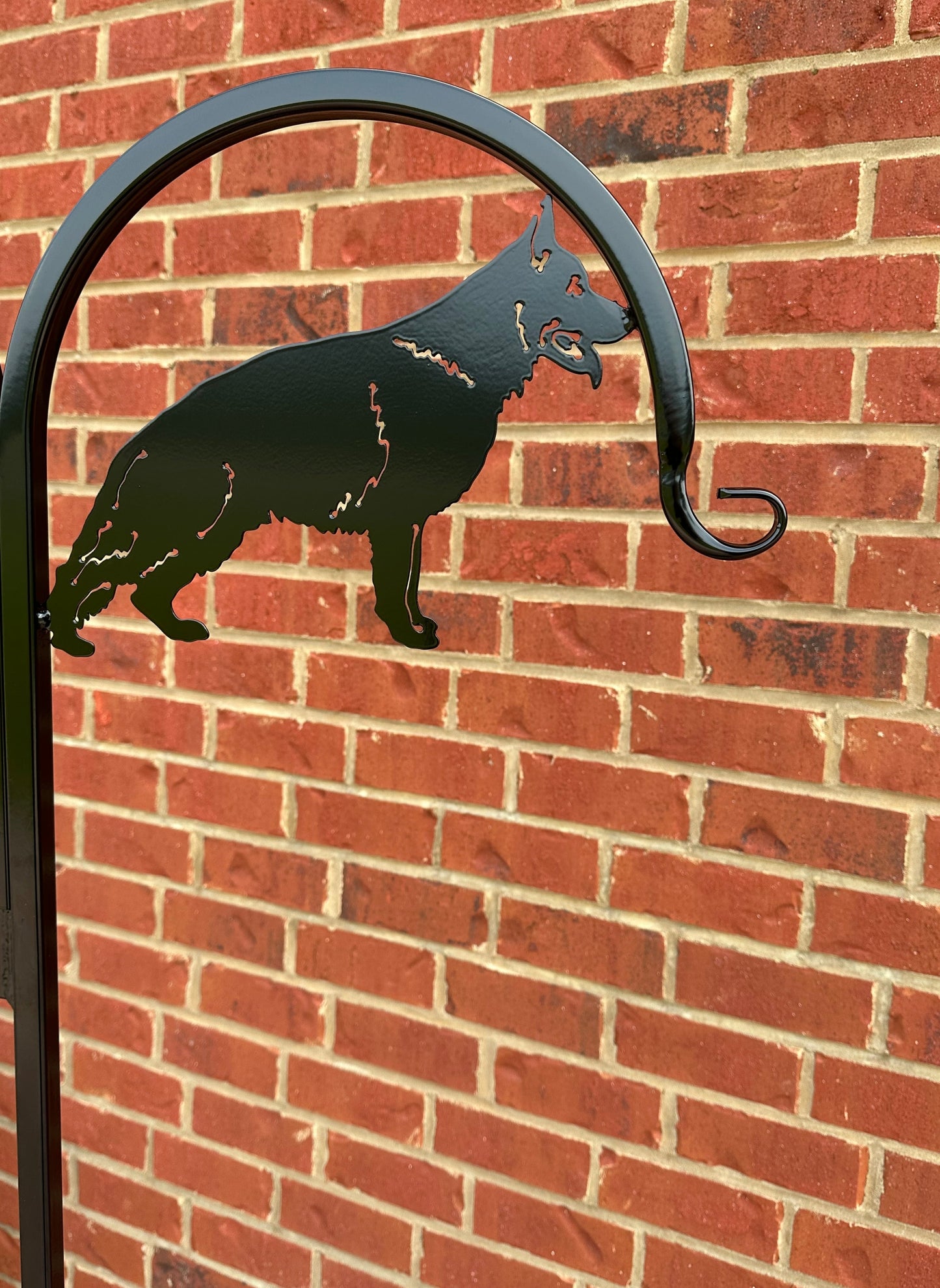 Custom Pet Display Shepherd Hook with your Breed Choice- Your Color Choice with Powder Coated Finish-Four Base/ Display Options