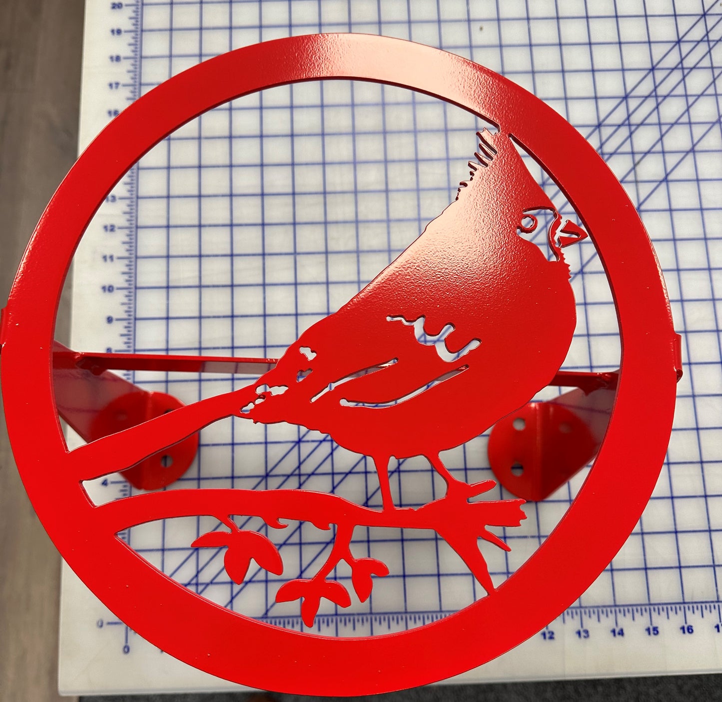 Custom Water Hose Hanger, Custom Garden Hose Holder, Cardinal Bird Design, Your Color Choice, Post Mount or Wall Mount, Your Choice