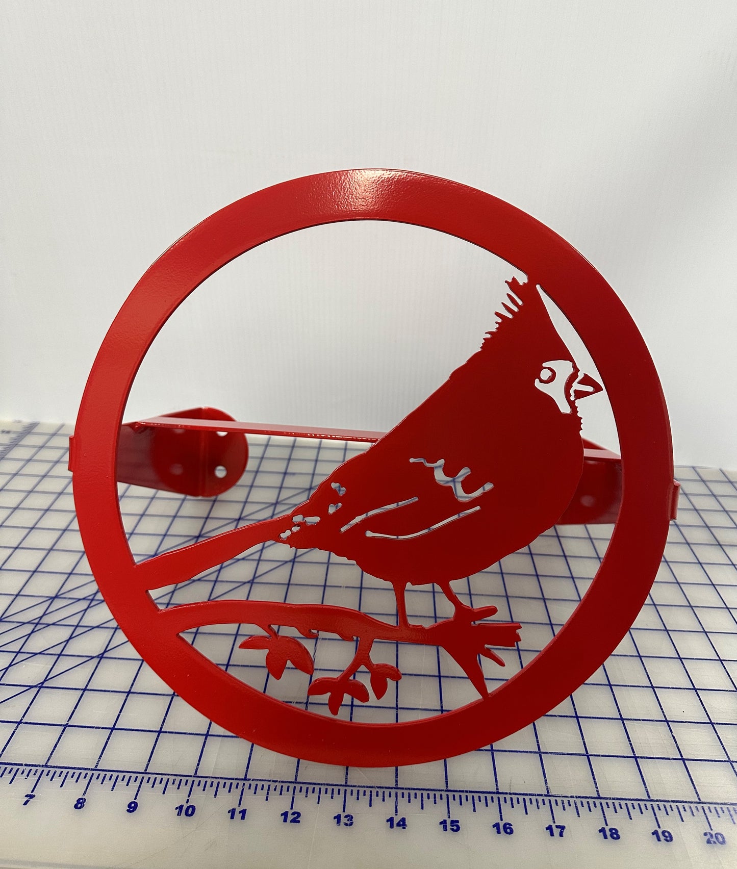 Custom Water Hose Hanger, Custom Garden Hose Holder, Cardinal Bird Design, Your Color Choice, Post Mount or Wall Mount, Your Choice