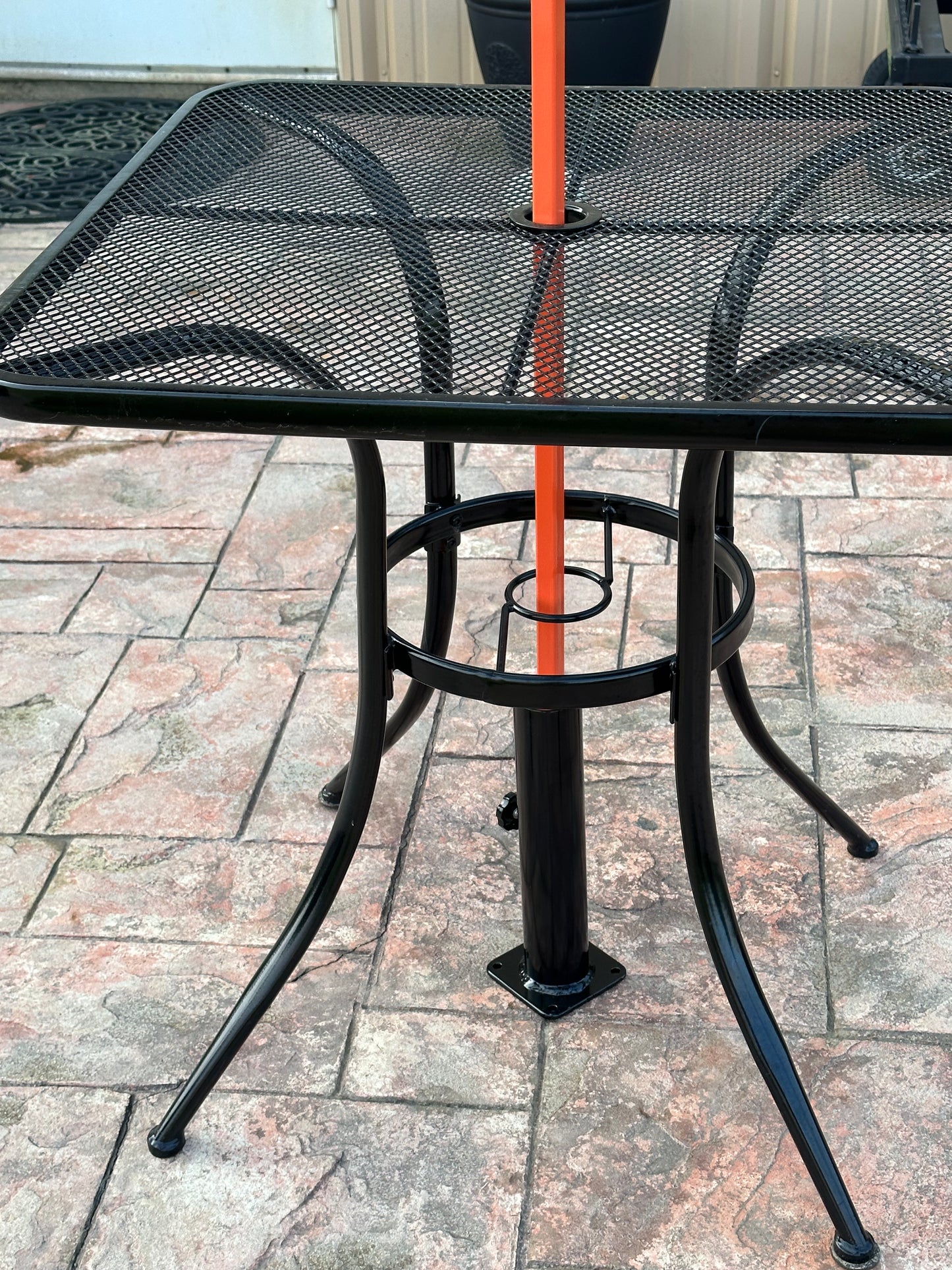 Patio Umbrella Holder, Heavy Duty Steel Umbrella Base, String Lights Post holder- Flag Holder- Your color choice