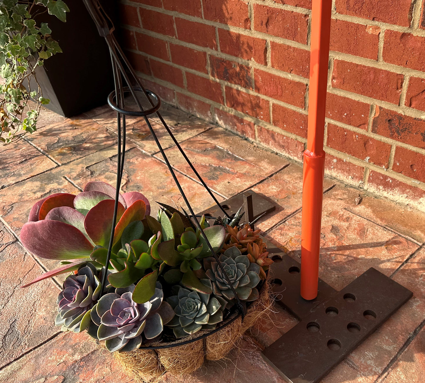 Double Flamingo Shepherd Hook 60" tall- Powder Coated Your Color Choice-Four display options to Choose from