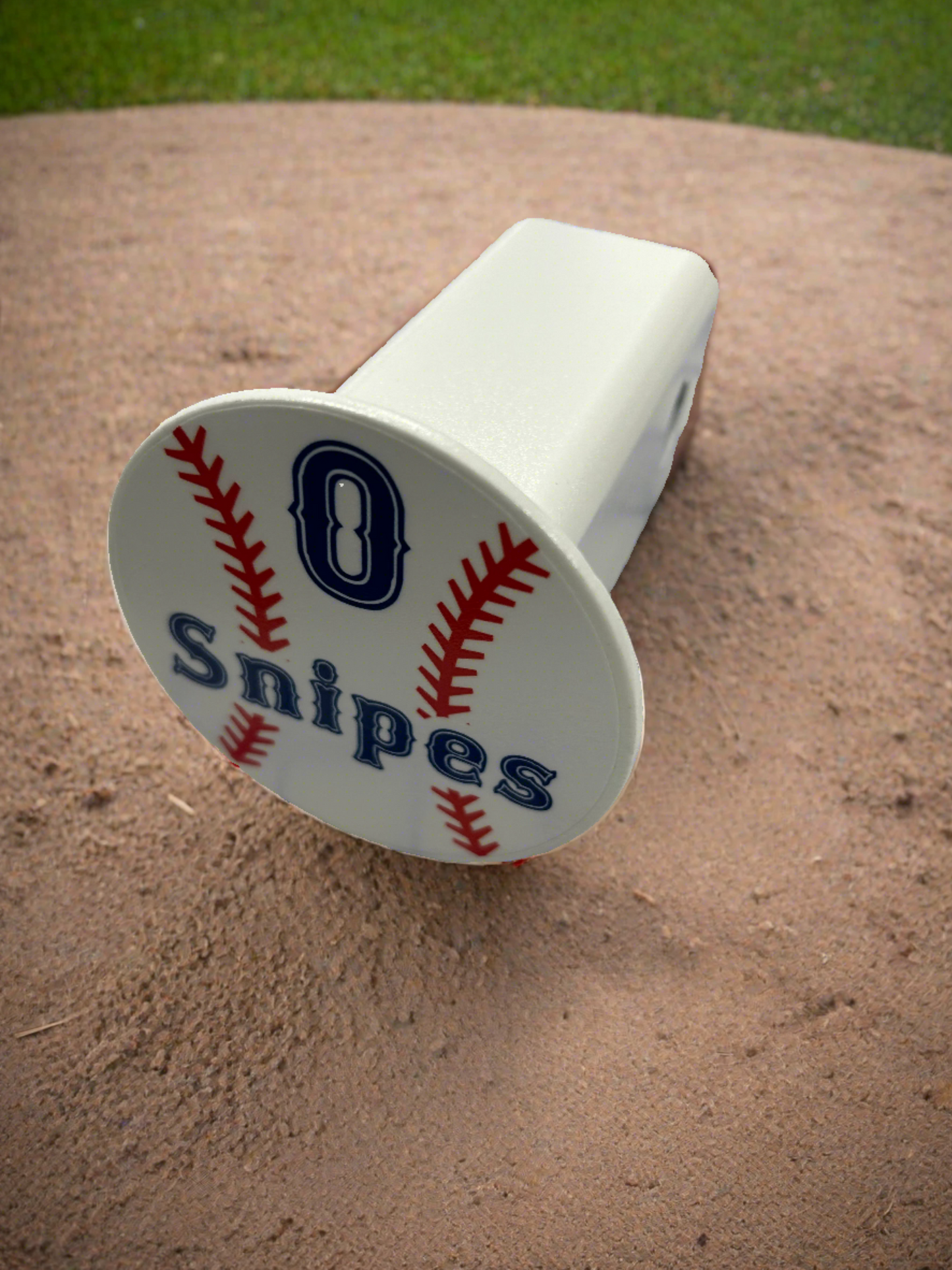 Custom Baseball Receiver Hitch Cover- With name and player number.