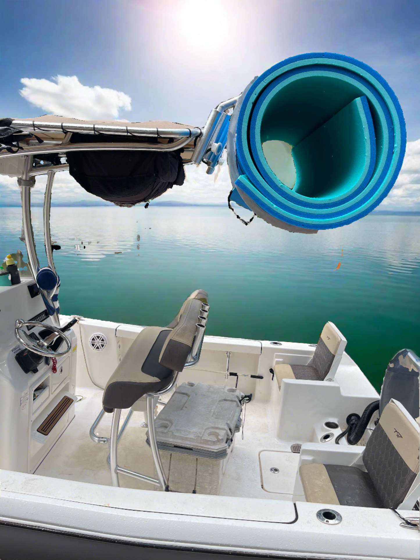 Floating Water Mat/Pad Storage/Carry Rack for Center Console Boats-Your Color Choice