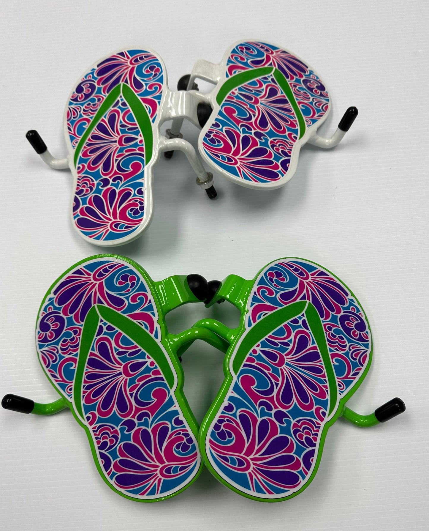 Pair of Colorful Flip Flop Foot Pegs your base color choice- your strap/thong color choice