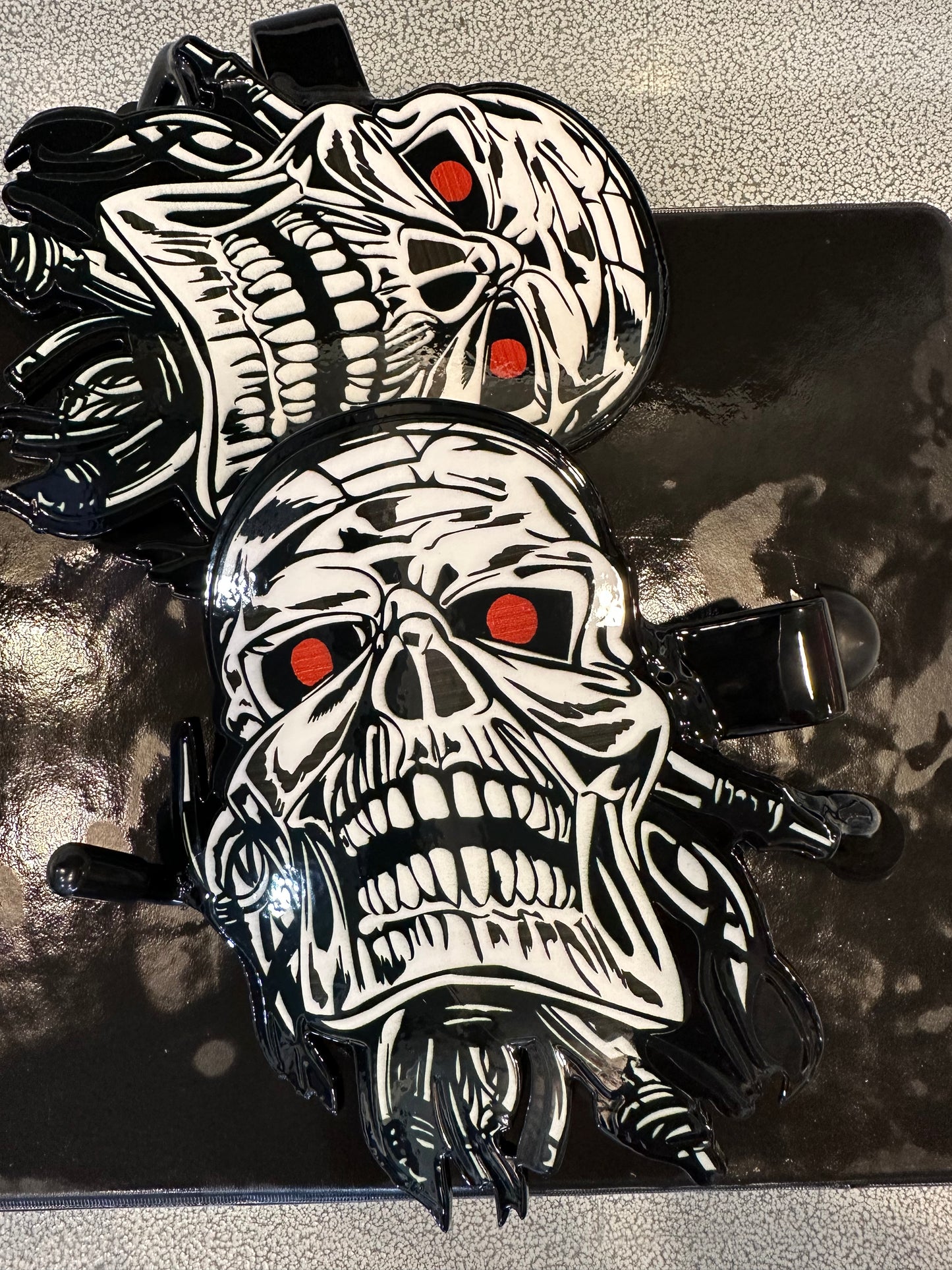 Pair of Skull Foot Pegs your color choice
