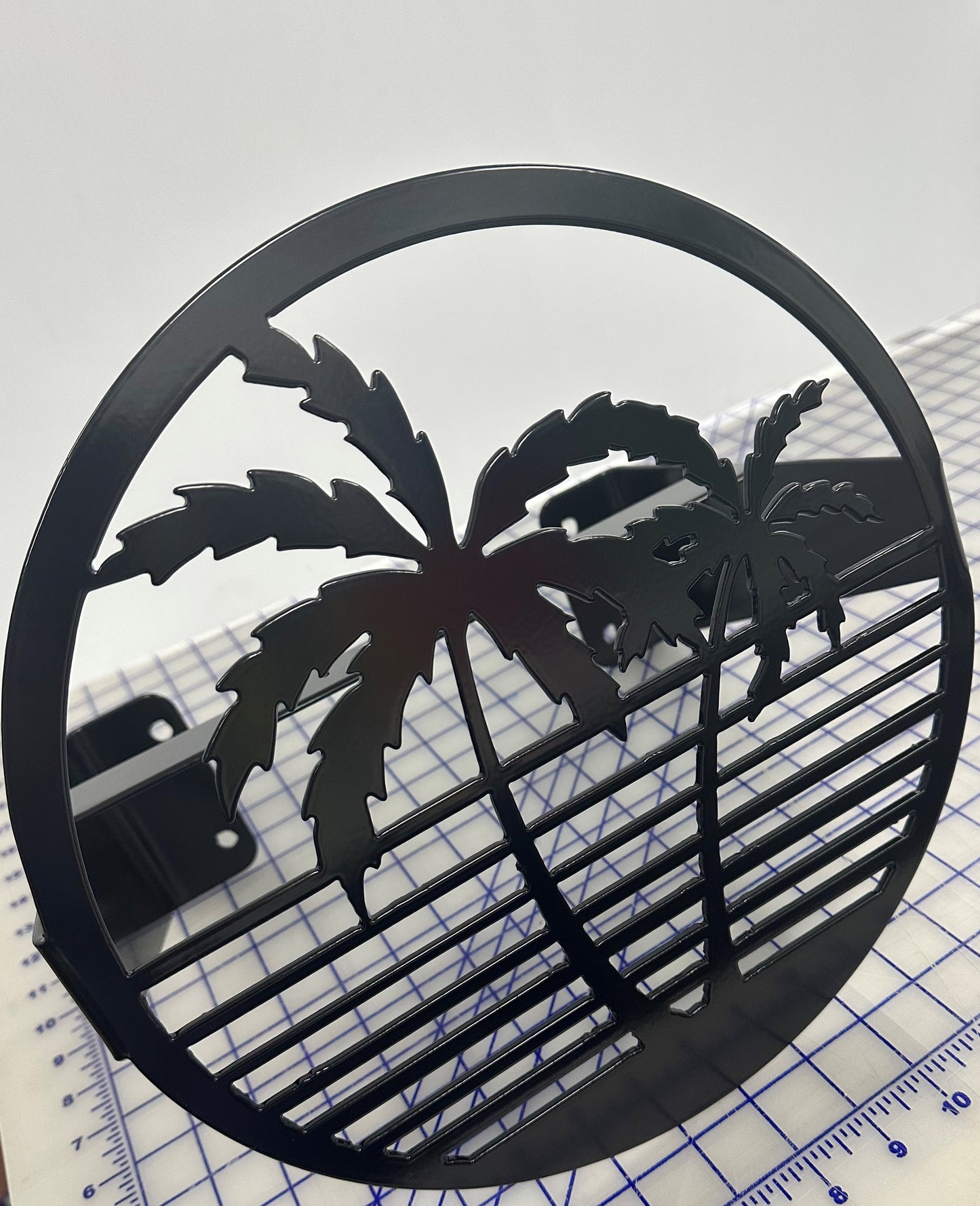 Water Hose Holder Leaning Palms-Your color choice- Your mounting choice