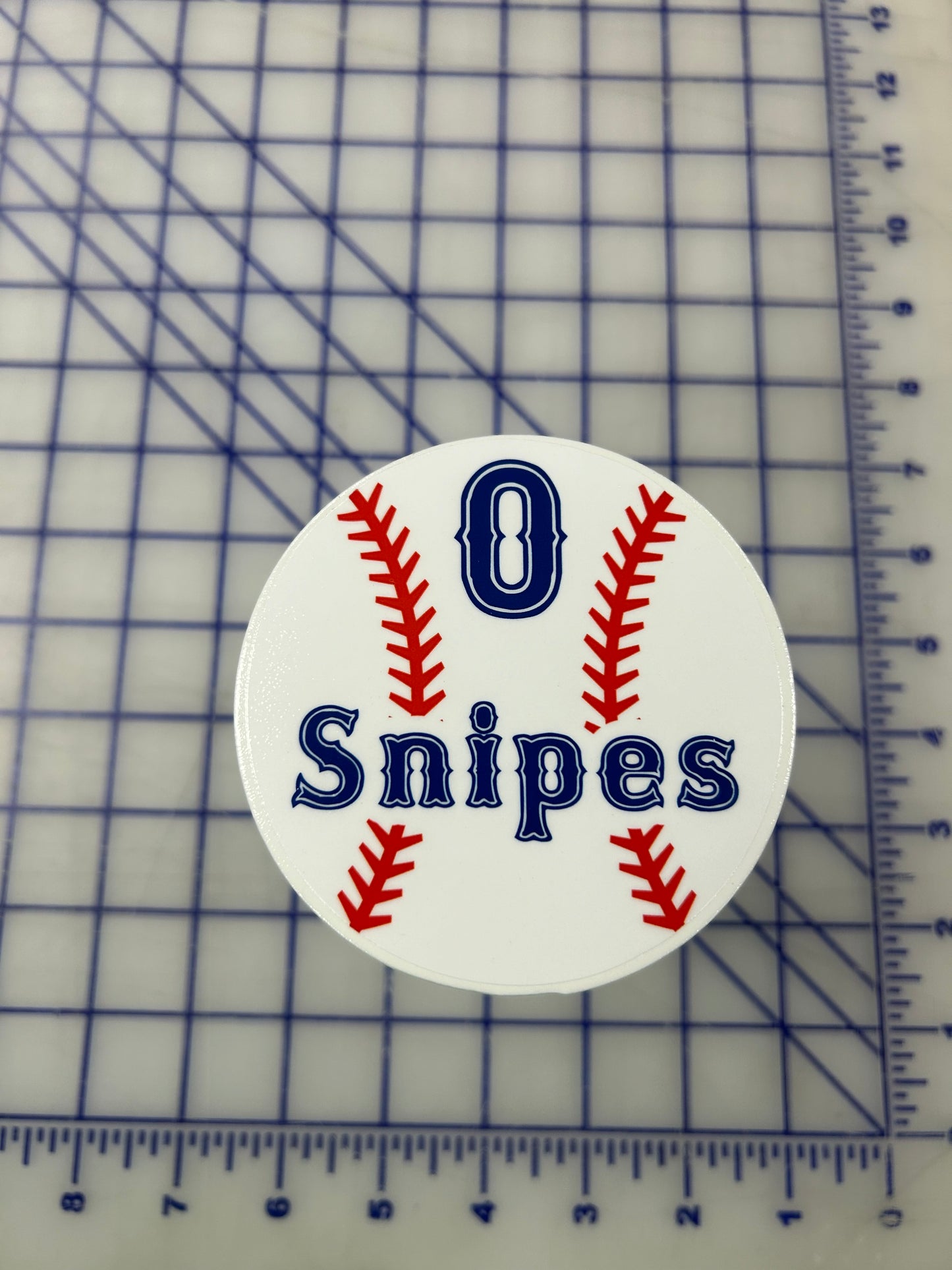Custom Baseball Receiver Hitch Cover- With name and player number.