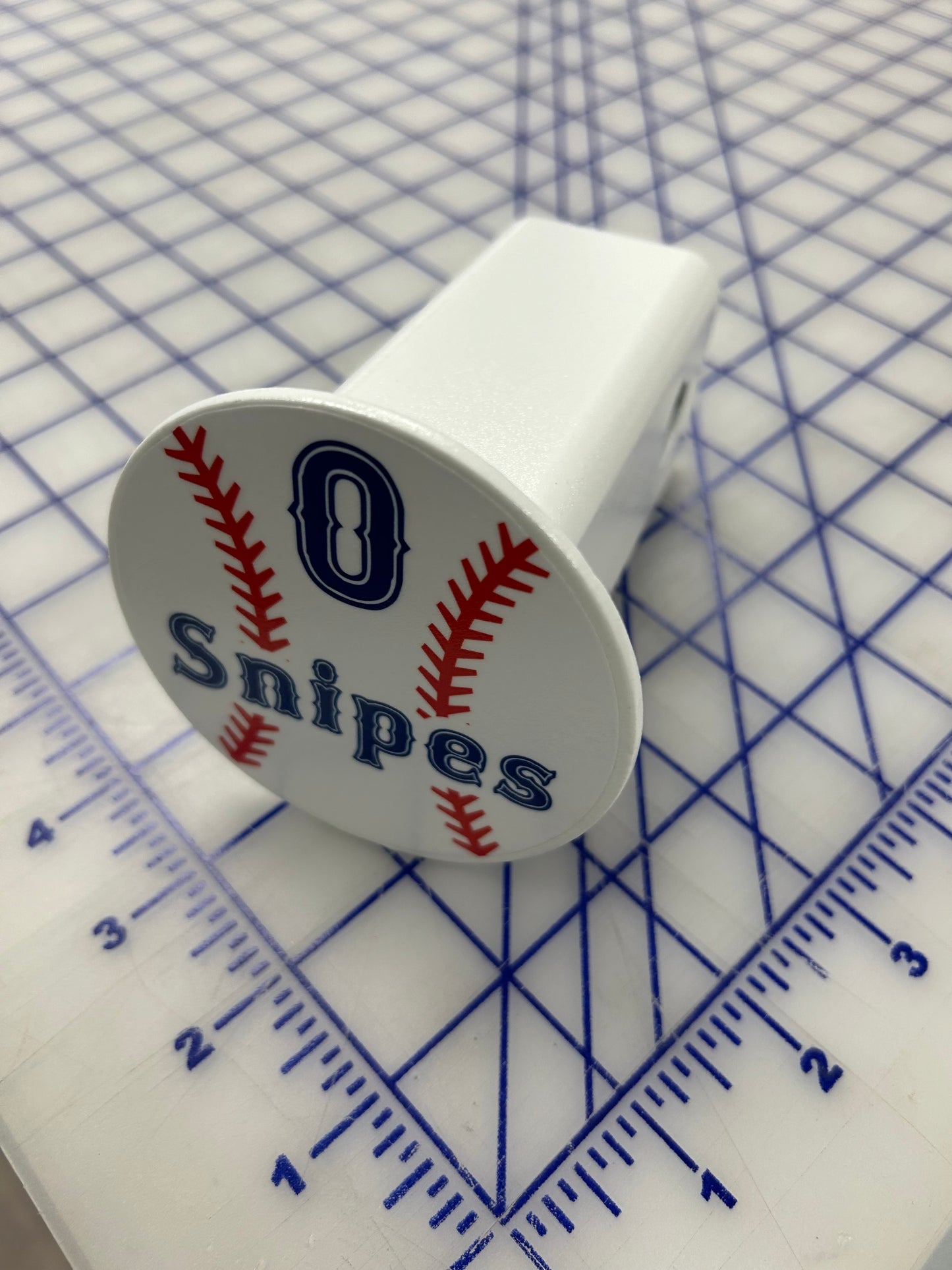 Custom Baseball Receiver Hitch Cover- With name and player number.