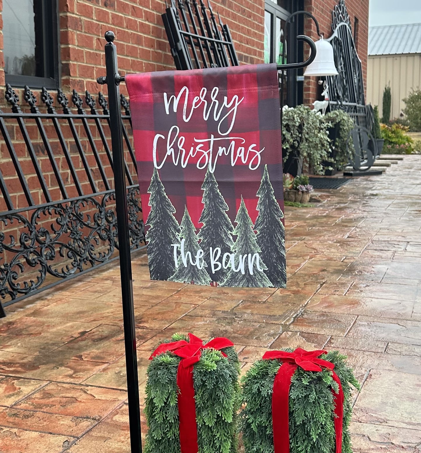 Garden Flag Holder Very Sturdy Powder Coated your color choice- Choose your topper-Choose your display