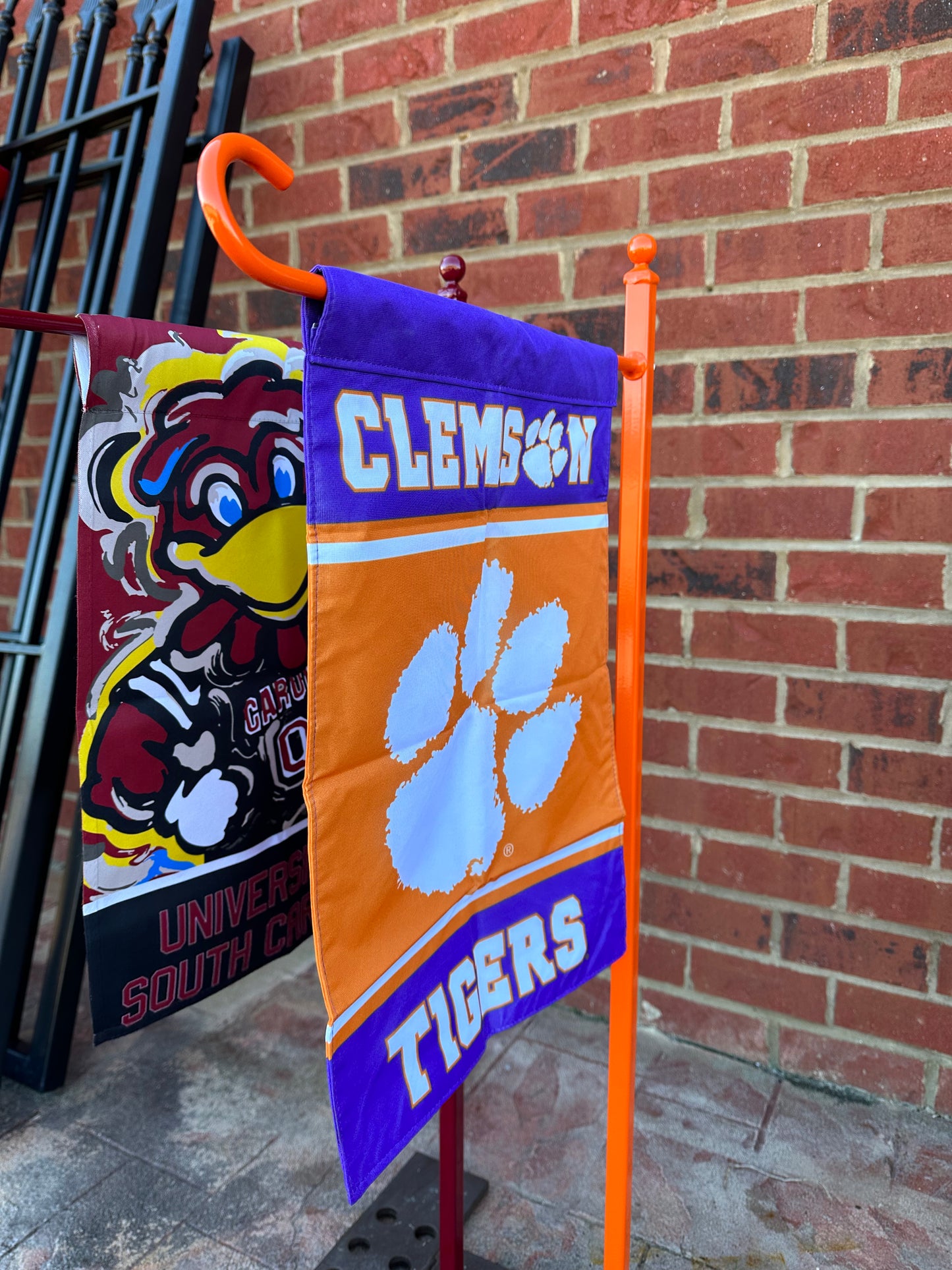 Colorful Garden Flag Holder your powder coated color choice-Your display choice-Your topper choice