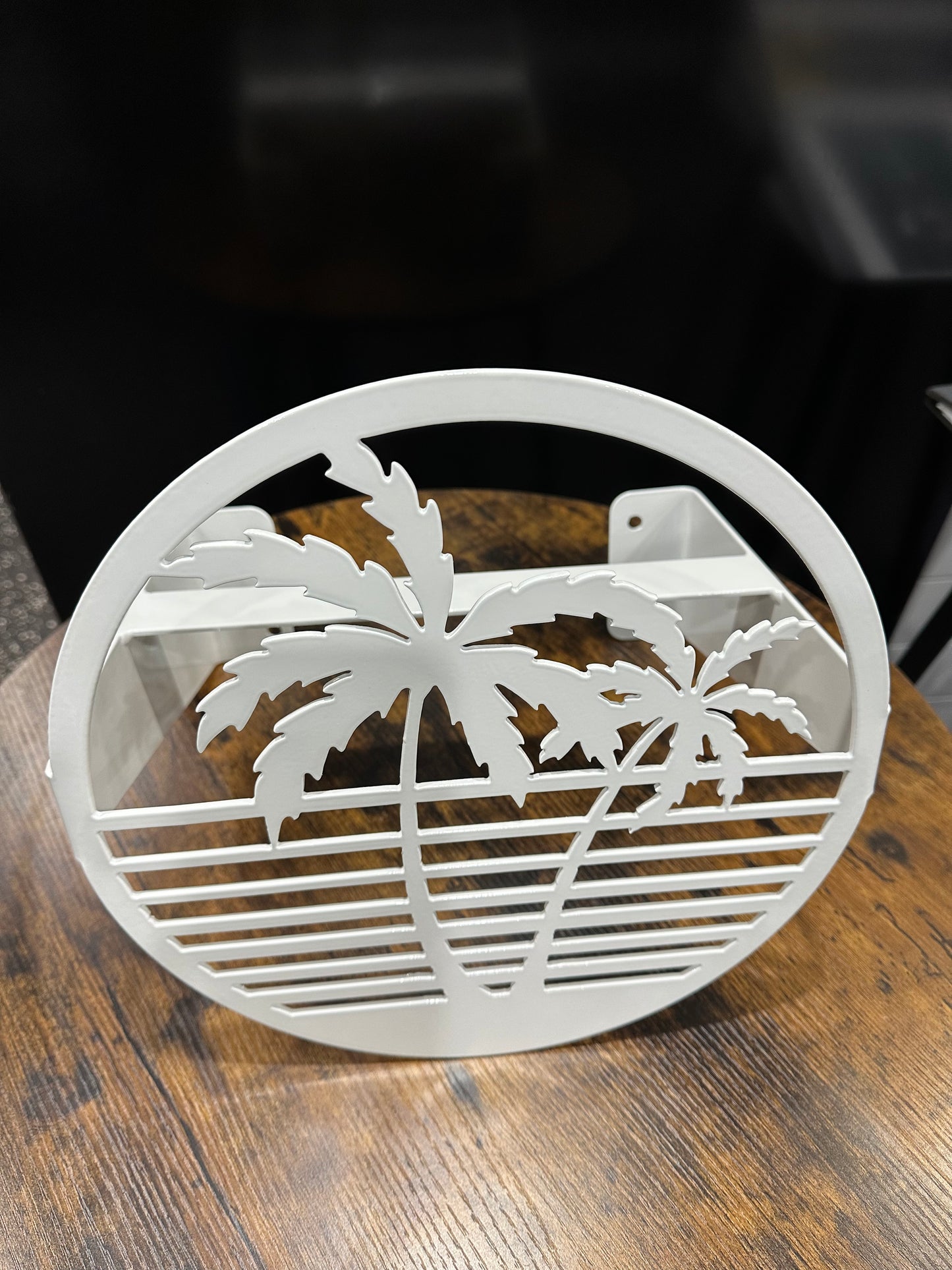 Water Hose Holder Leaning Palms-Your color choice- Your mounting choice