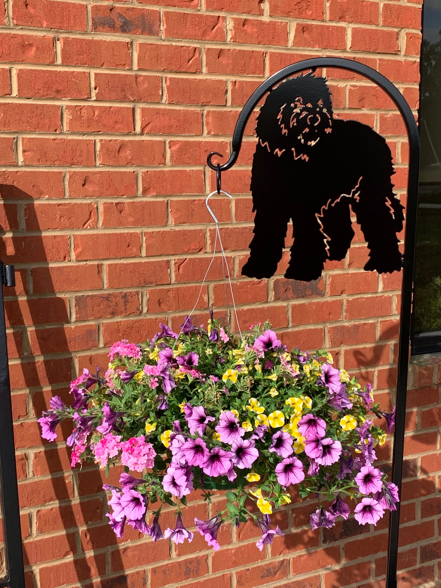 Custom Pet Display Shepherd Hook with your Breed Choice- Your Color Choice with Powder Coated Finish-Four Base/ Display Options