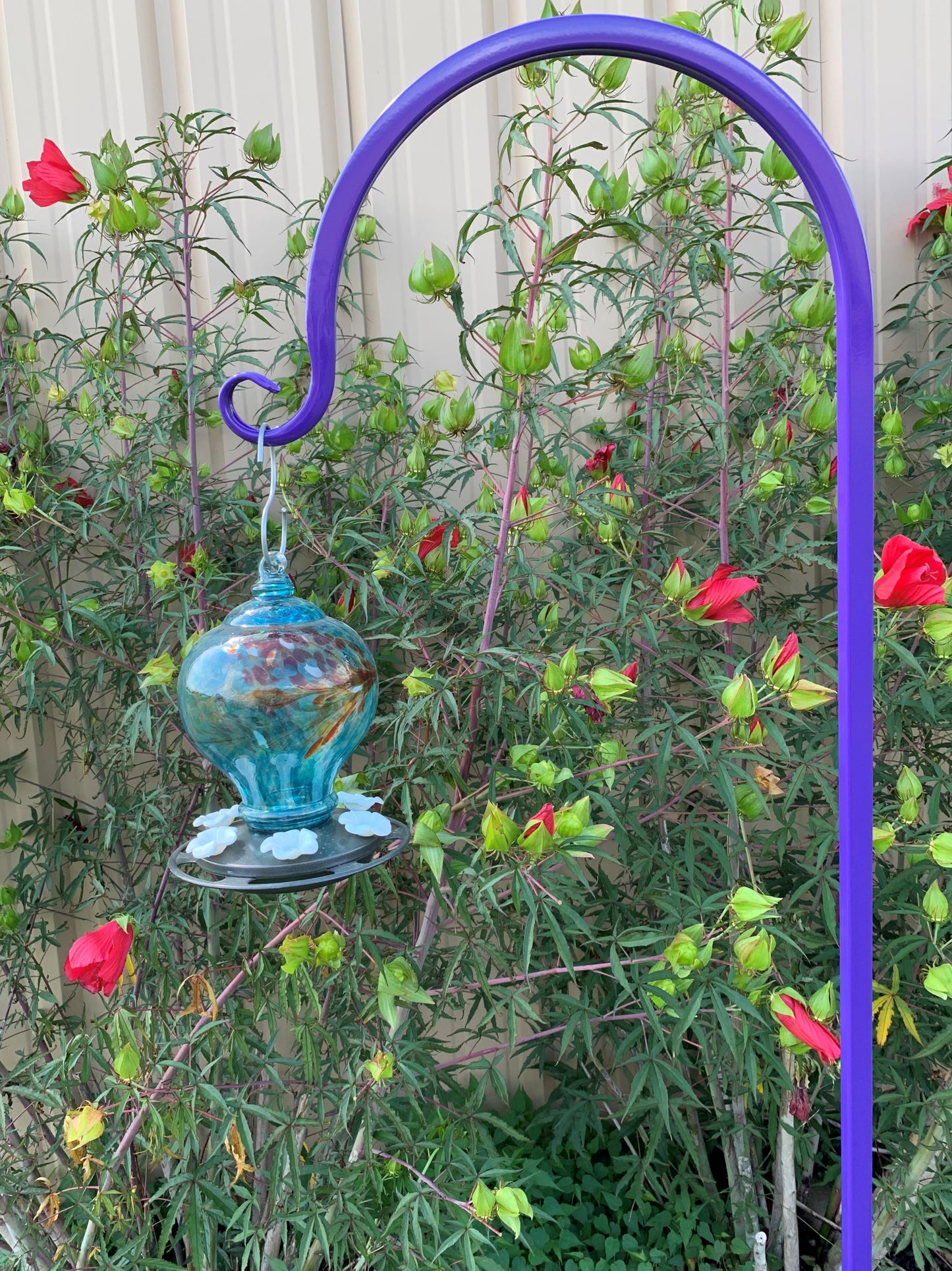 Shepherd Hook Metal Very Sturdy- Your color choice-Four display options
