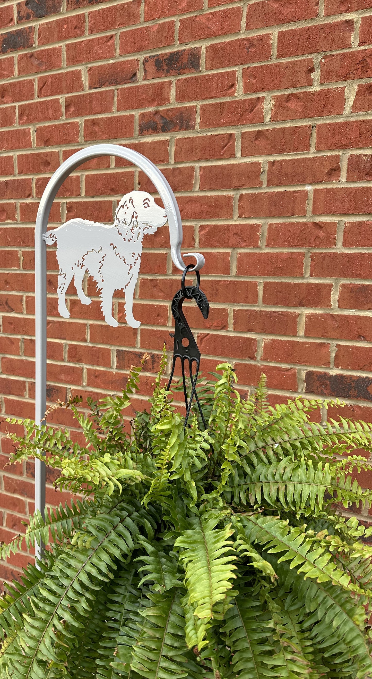 Boston Terrier Shepherd Hook- Your Powder Coated Color Choice-Four Base/Display Options
