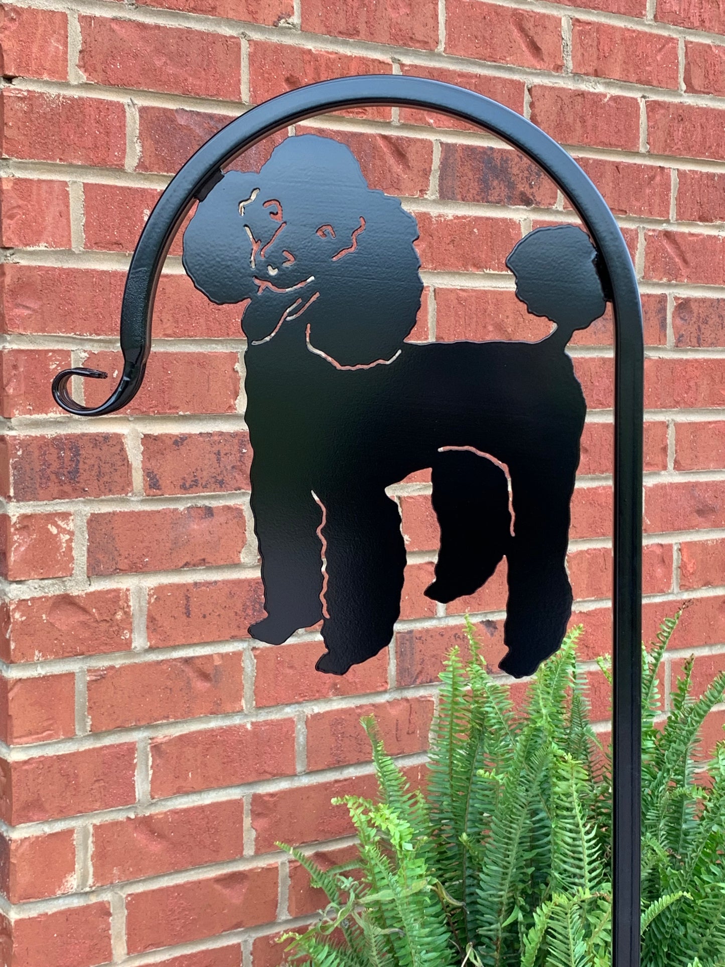 Custom Pet Display Shepherd Hook with your Breed Choice- Your Color Choice with Powder Coated Finish-Four Base/ Display Options
