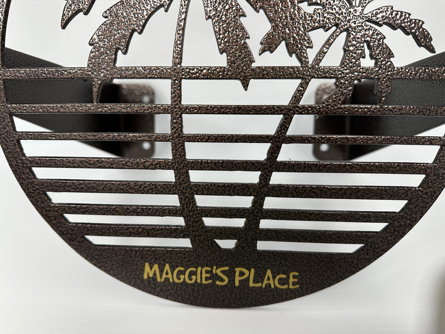 Water Hose Holder Leaning Palms-Your color choice- Your mounting choice