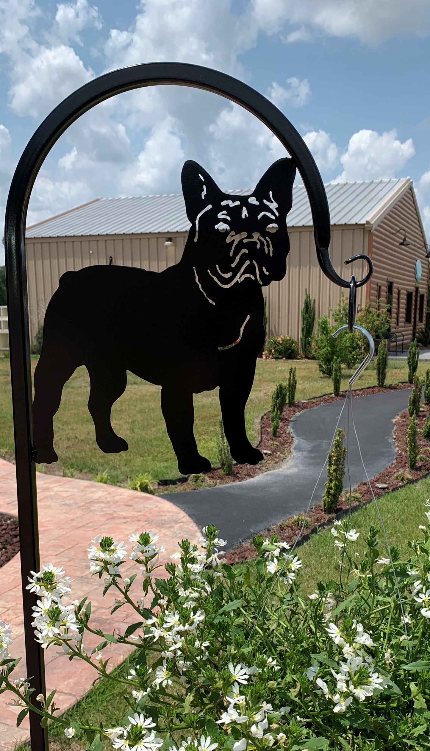 Custom Pet Display Shepherd Hook with your Breed Choice- Your Color Choice with Powder Coated Finish-Four Base/ Display Options