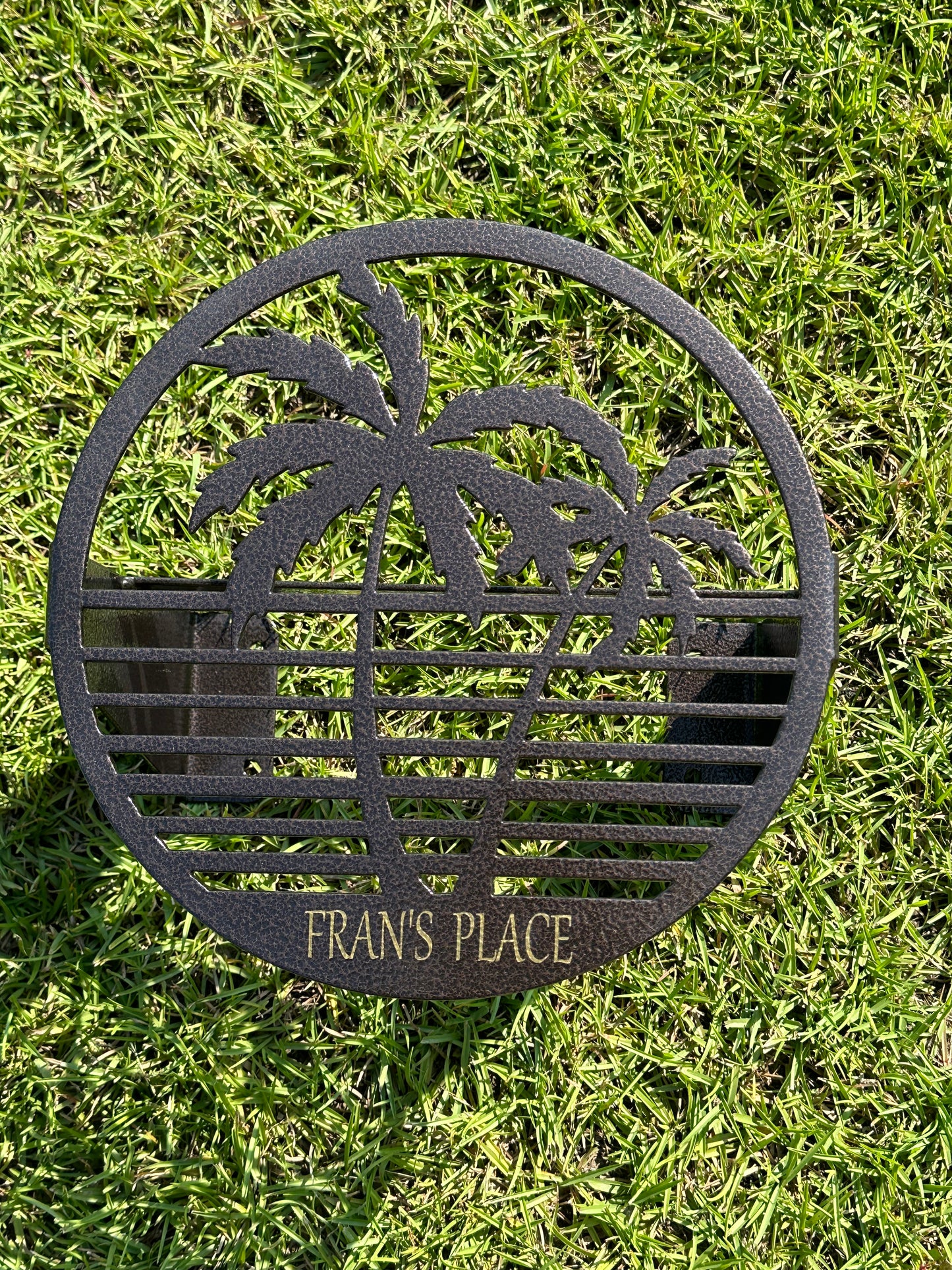 Water Hose Holder Leaning Palms-Your color choice- Your mounting choice
