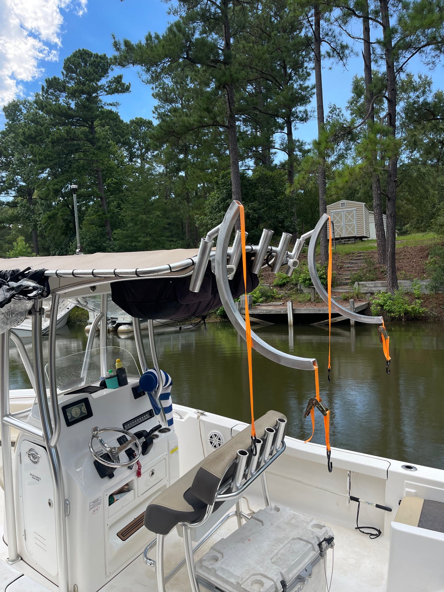 Floating Water Mat/Pad Storage/Carry Rack for Center Console Boats-Your Color Choice