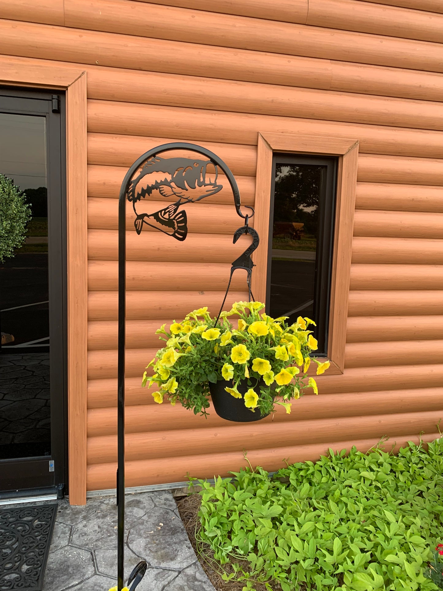 Bass Fish Shepherd Hook Your Color and Base/Display Choice