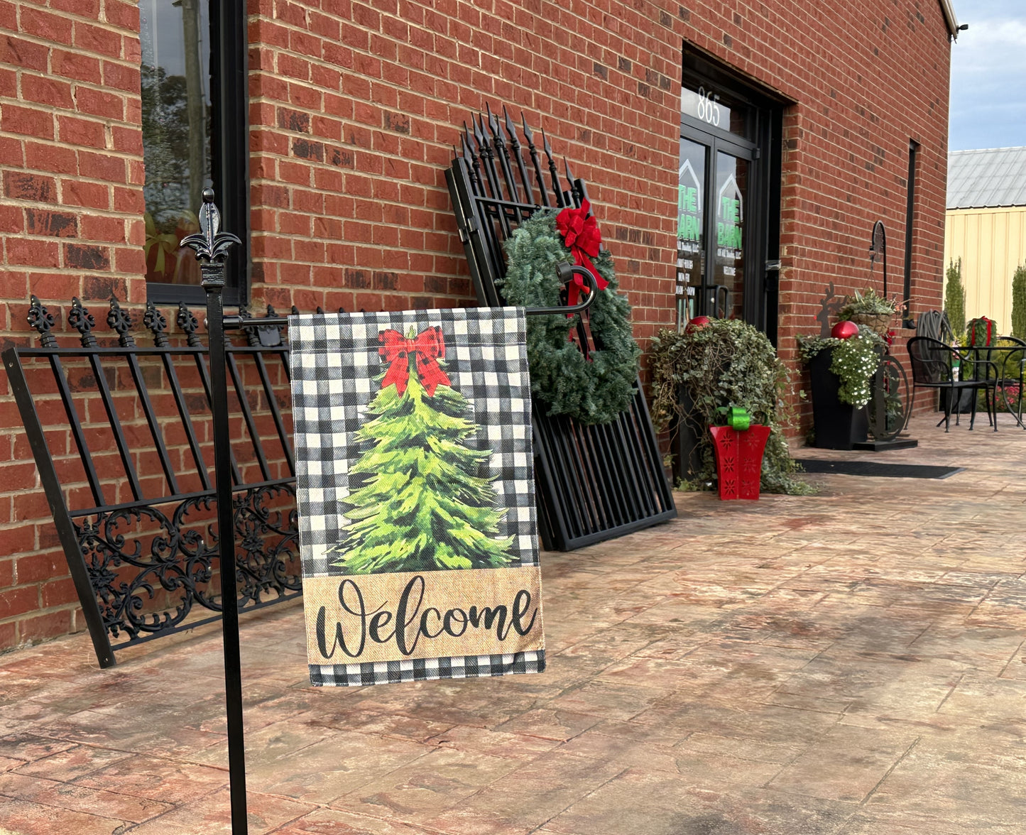 Garden Flag Holder Very Sturdy Powder Coated your color choice- Choose your topper-Choose your display