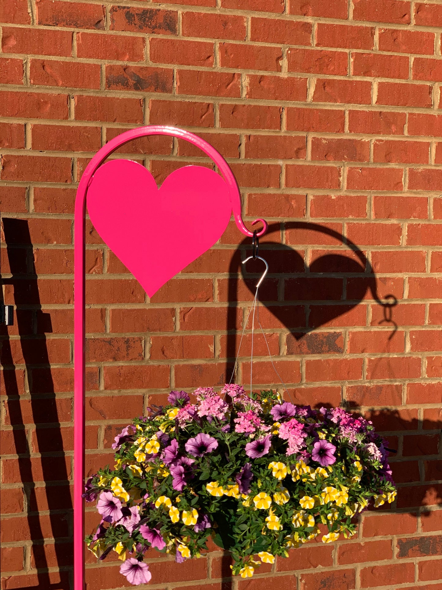 Heart Shepherd Hook- Business/Advertisement Sign Display-with or without custom message (Copy)