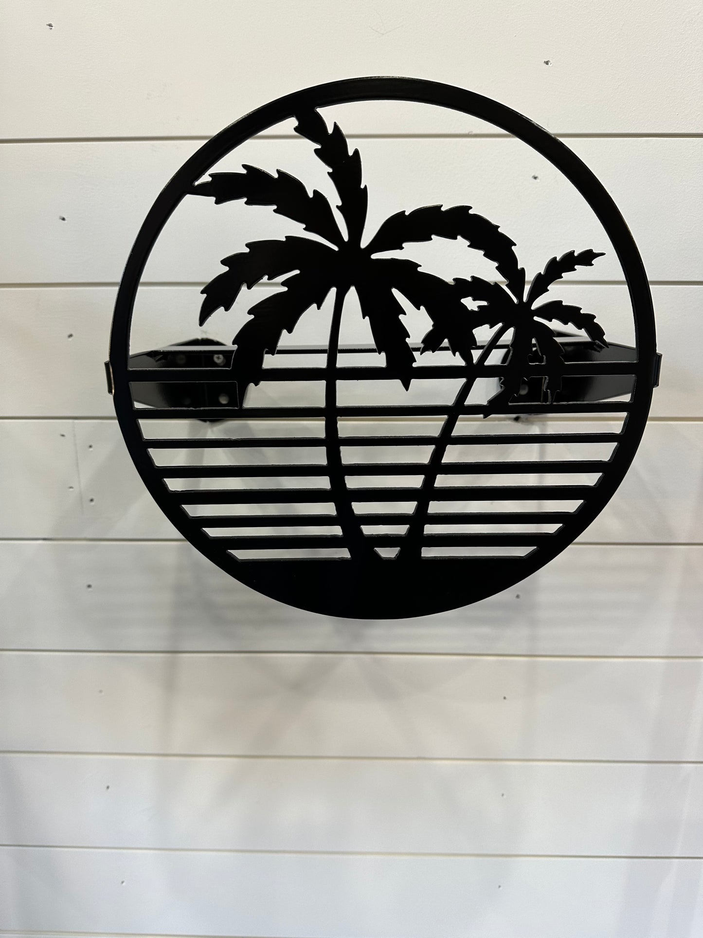 Water Hose Holder Leaning Palms-Your color choice- Your mounting choice