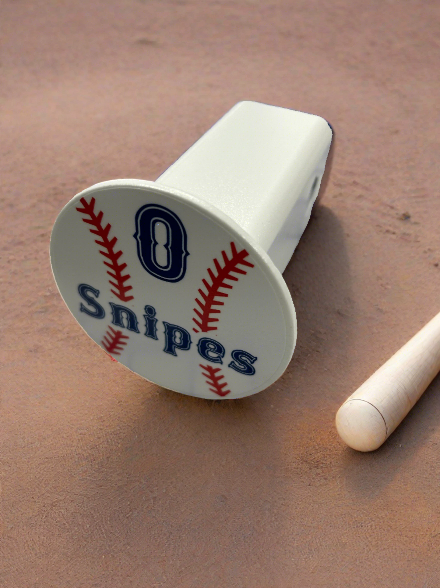 Custom Baseball Receiver Hitch Cover- With name and player number.