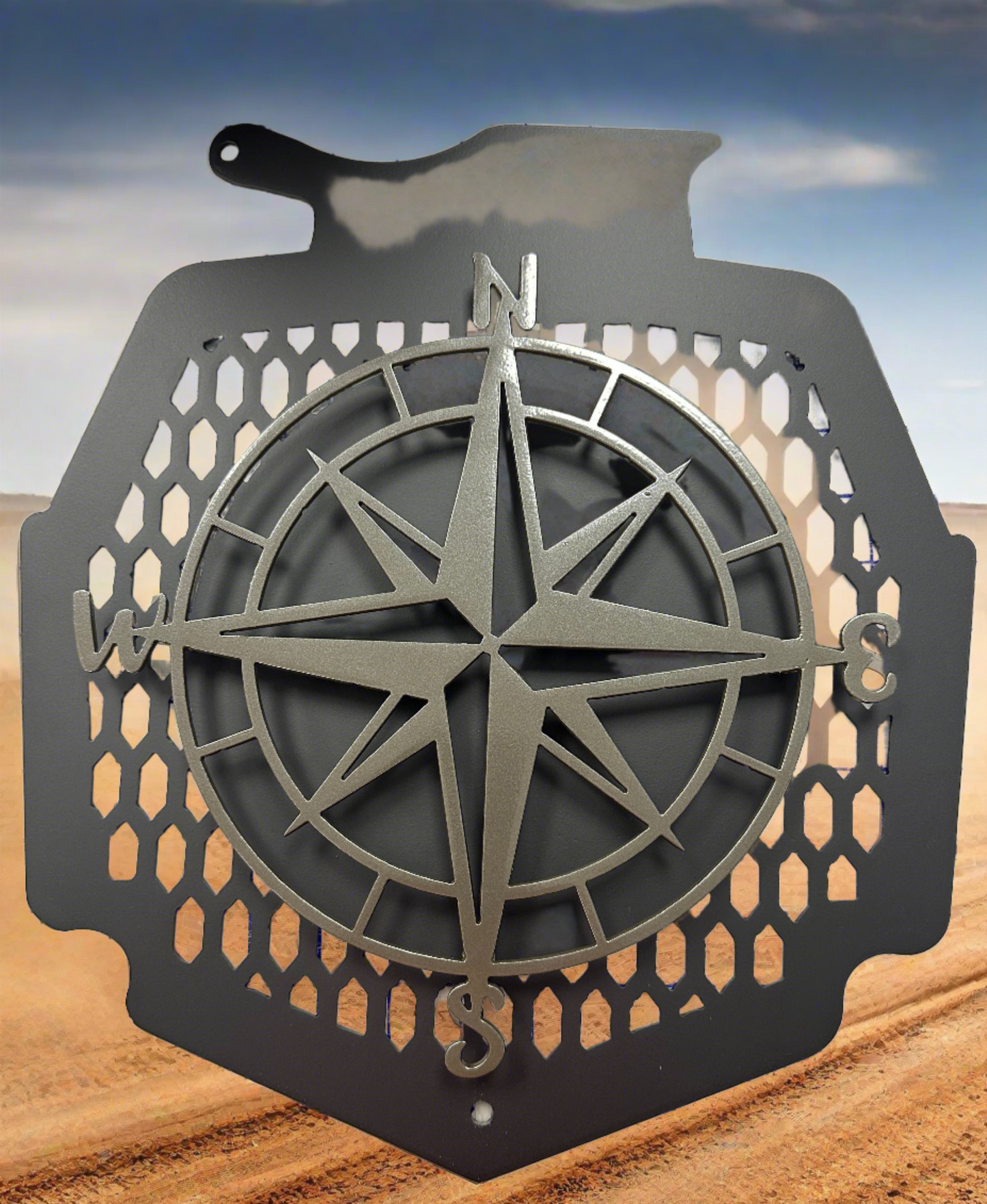 Nautical Star Compass 2 Layer-All Metal- Cover for Radiator on Can Am Outlander Max XMR 450 570 650 850 1000- Choose Your Colors