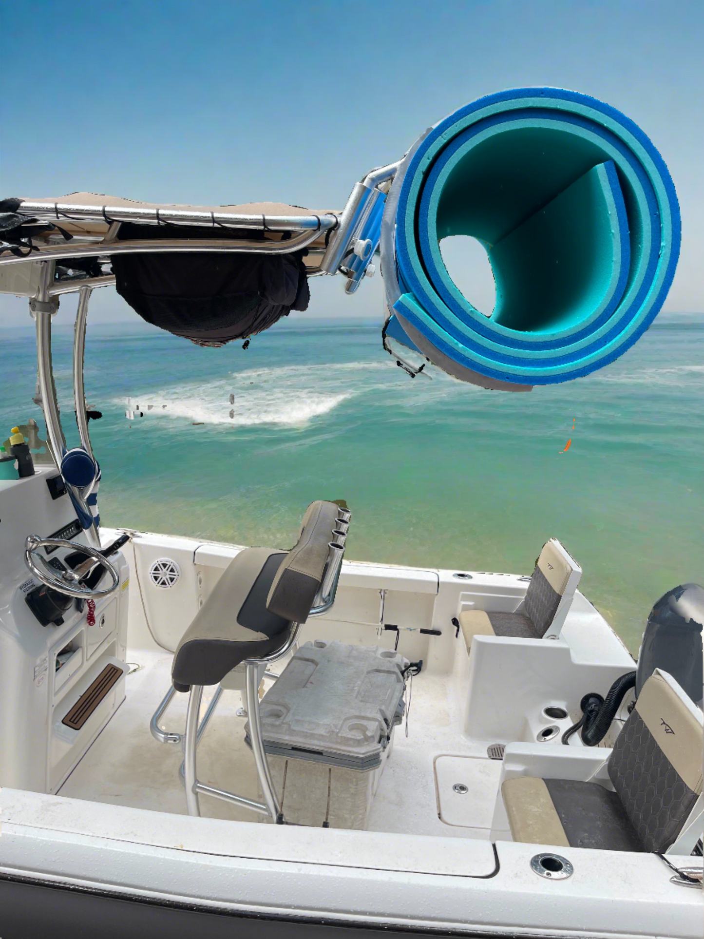 Floating Water Mat/Pad Storage/Carry Rack for Center Console Boats-Your Color Choice