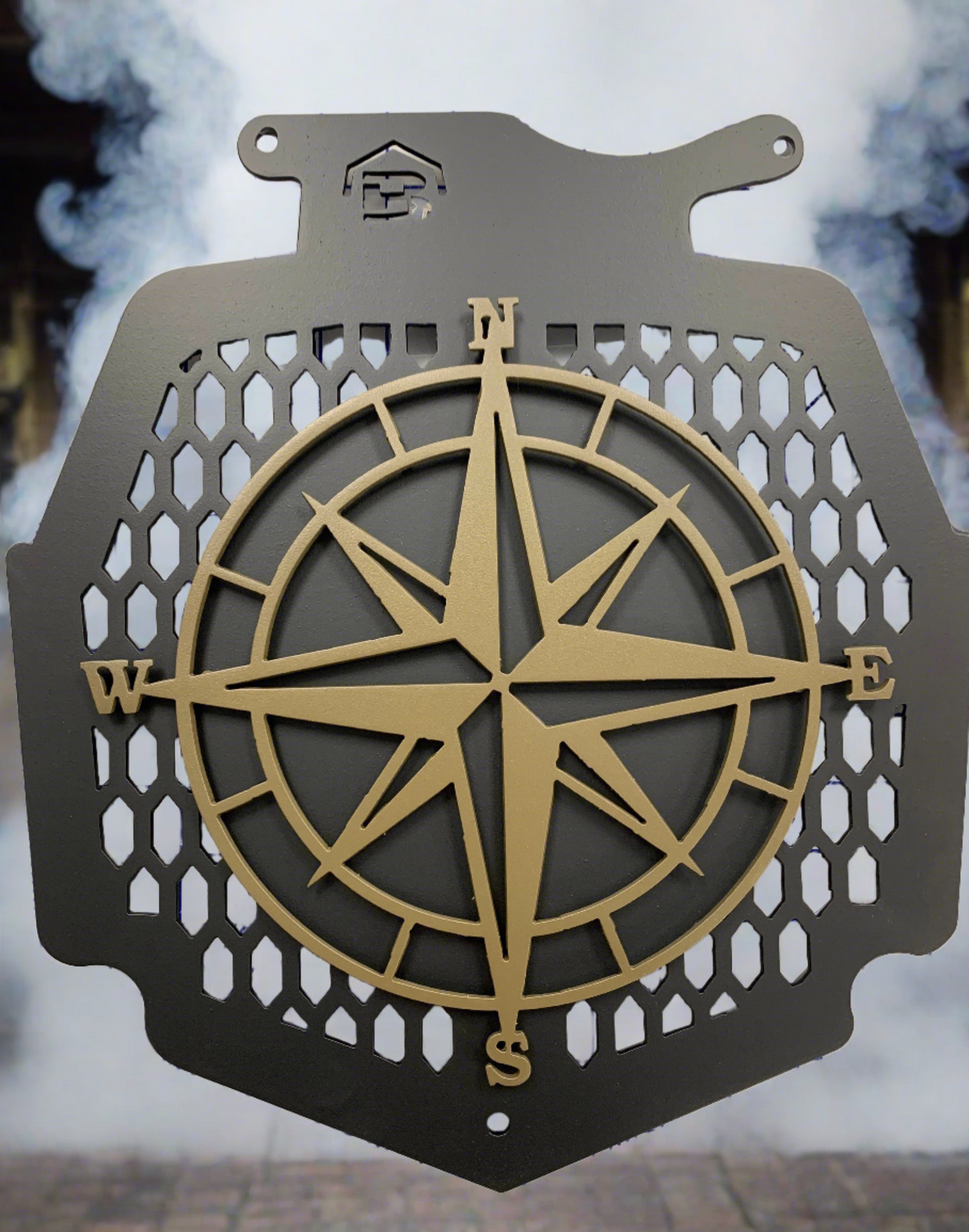 Nautical Star Compass 2 Layer-All Metal- Cover for Radiator on Can Am Outlander Max XMR 450 570 650 850 1000- Choose Your Colors