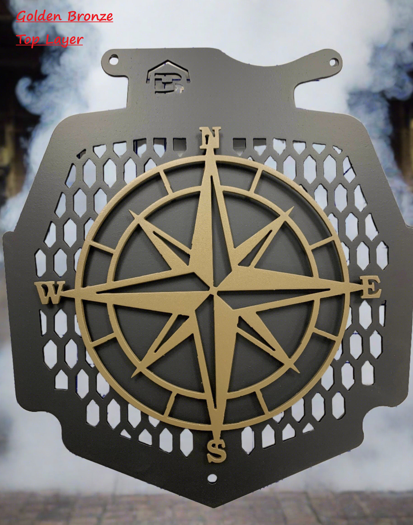 Nautical Star Compass 2 Layer-All Metal- Cover for Radiator on Can Am Outlander Max XMR 450 570 650 850 1000- Choose Your Colors