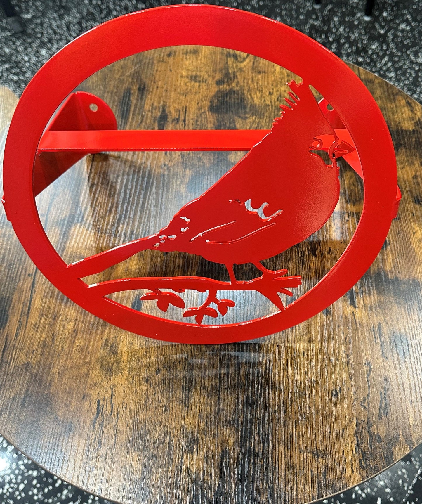 Custom Water Hose Hanger, Custom Garden Hose Holder, Cardinal Bird Design, Your Color Choice, Post Mount or Wall Mount, Your Choice