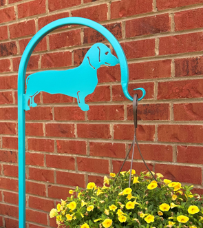 Custom Pet Display Shepherd Hook with your Breed Choice- Your Color Choice with Powder Coated Finish-Four Base/ Display Options