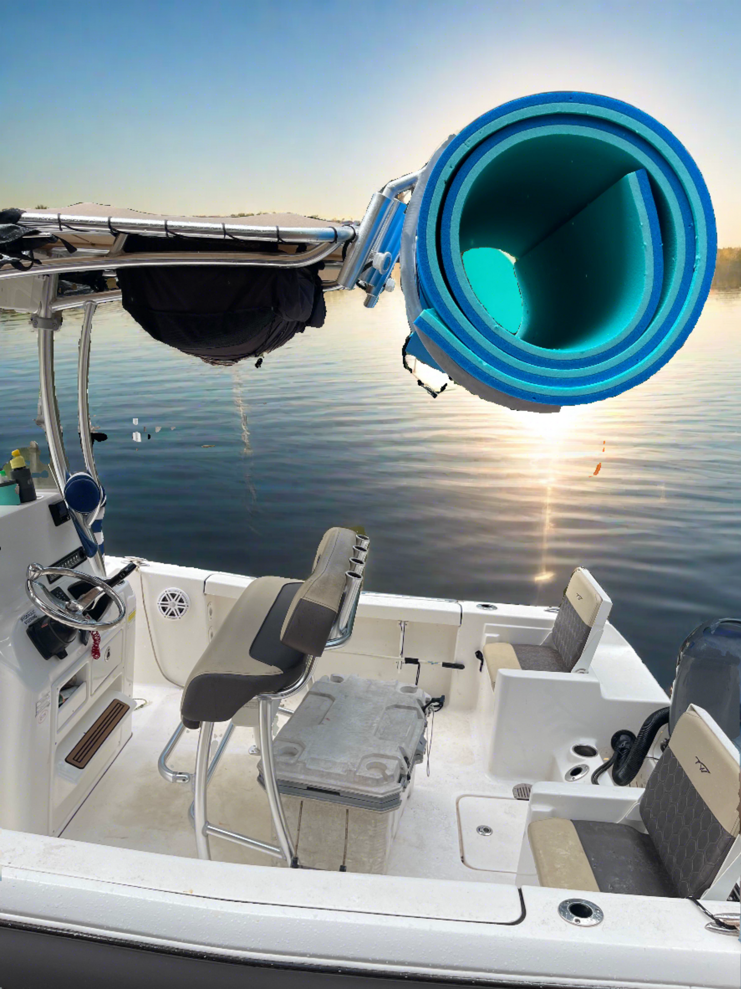 Floating Water Mat/Pad Storage/Carry Rack for Center Console Boats-Your Color Choice