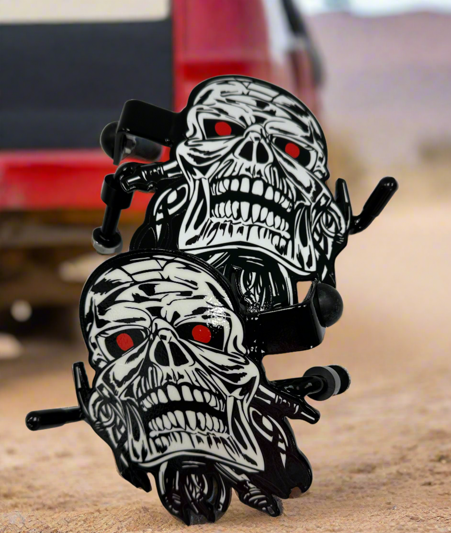 Pair of Skull Foot Pegs your color choice