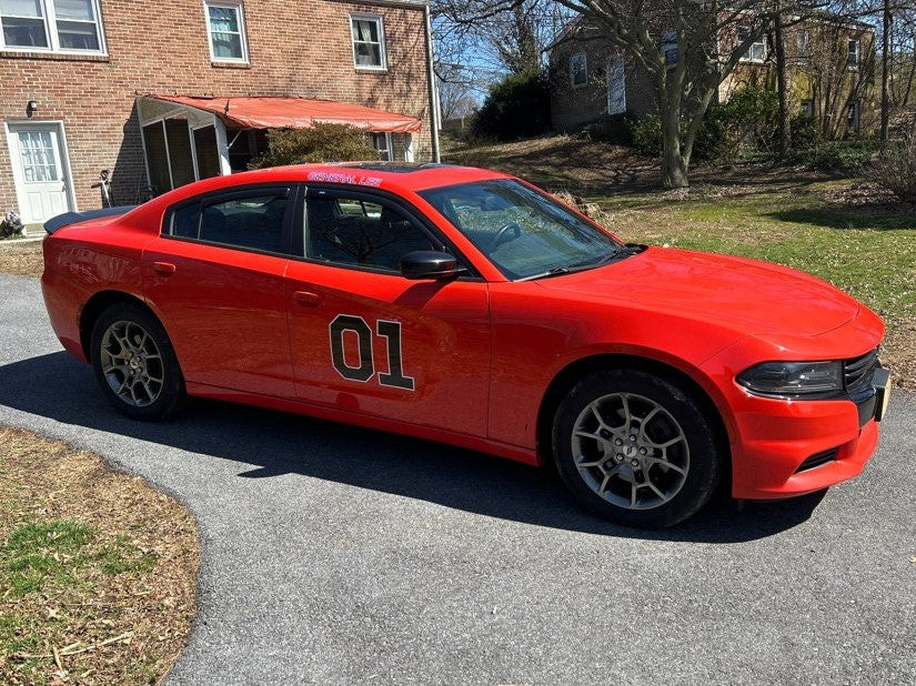 Dukes of Hazzard Decal Set of (2) 01 General Lee Door Decal Laminated Commercial Grade Vinyl