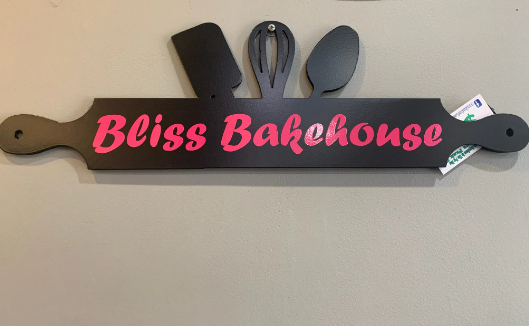Kitchen Rolling Pin custom metal sign- Powder Coat finish 23"long 7" tall Your Color Choice
