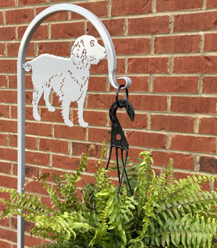 Dachshund Shepherd Hook- Your Color Choice (Powder Coated Finish- Choose from Four Display Options- With or without Name/Text