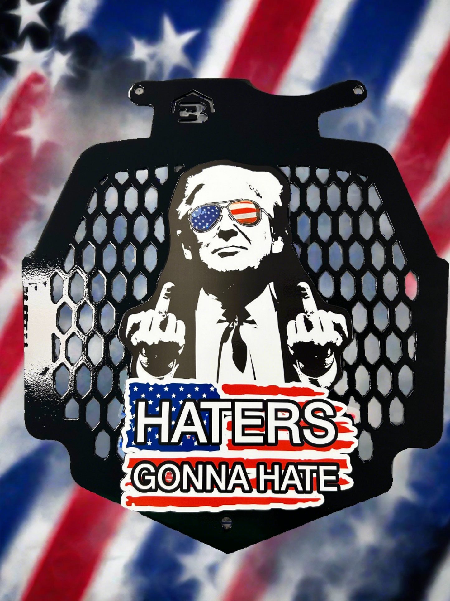 Haters Gonna Hate Radiator cover fits Can Am Outlander Max XMR 450 570 650 850 1000 - Your Color Choices