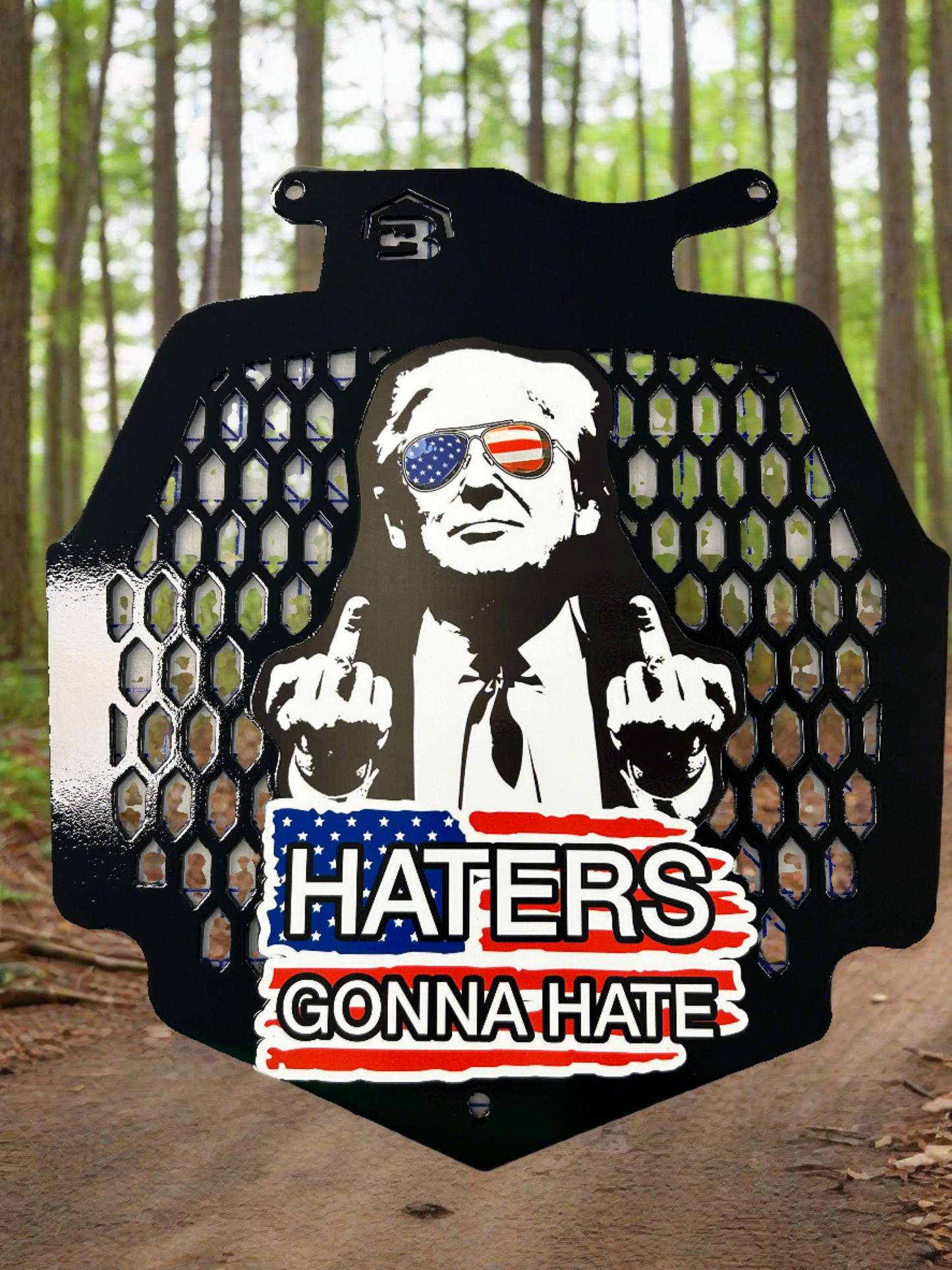 Haters Gonna Hate Radiator cover fits Can Am Outlander Max XMR 450 570 650 850 1000 - Your Color Choices